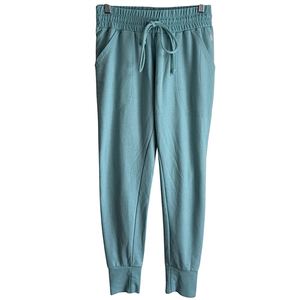FP Movement Mid Rise Sunny Teal Skinny Jogger Sweatpants Size Small